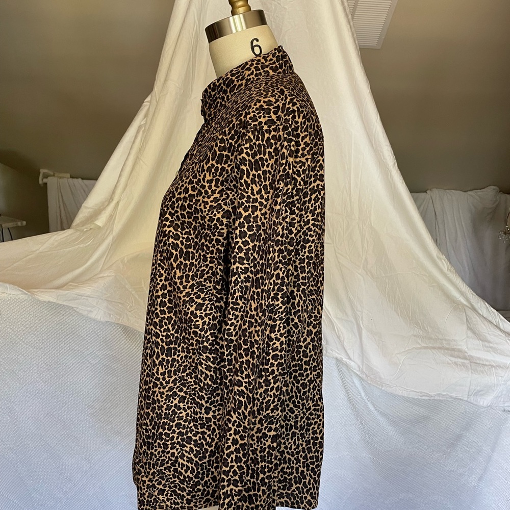 J Crew leopard print button down - Picture 2 of 4